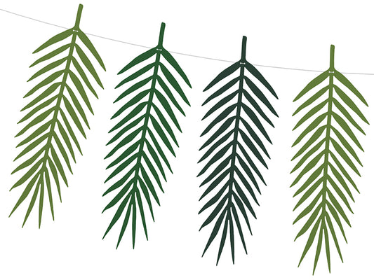 Party Deco - שרשרת Aloha - Tropical leaves, 1.25m - תמונה 2
