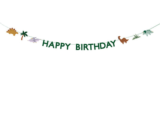 שלט Happy Birthday דינו 3 מטר