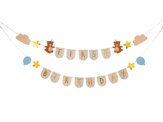 שלט First Birthday דובים 2.55 מטר