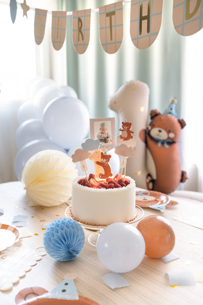 Party Deco - קישוט עוגה Teddy Bear, Mix, 12-14 cm: 1pkt/5pc. - תמונה 2