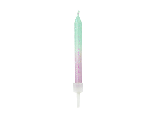 Party Deco - נרות יום הולדת ombre, 6cm: 1pkt/20pc. - תמונה 2