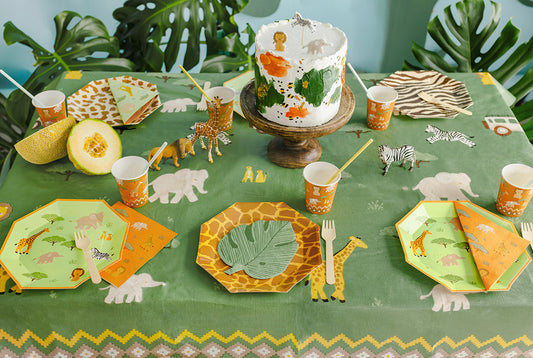 PartyDeco - מפת שולחן ספארי 180x120