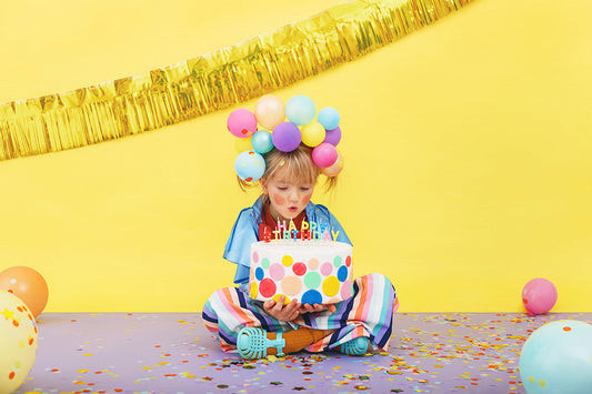 PartyDeco - נרות יום הולדת Happy Birthday מיקס 2.5 ס"מ