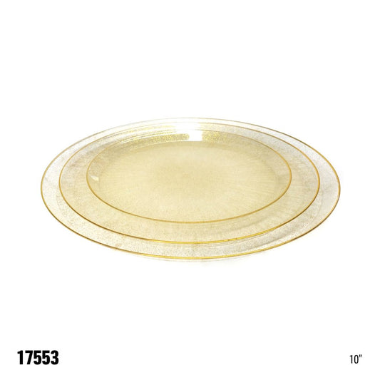 Ice Collection plate 10" clear