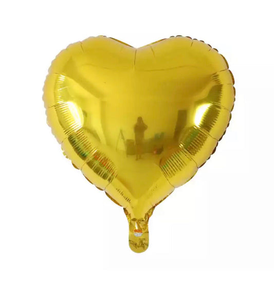 בלון לב זהב 18"