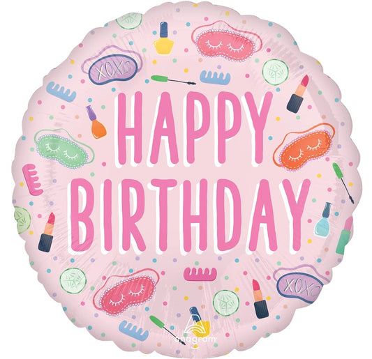 בלון Happy Birthday איפור 18"