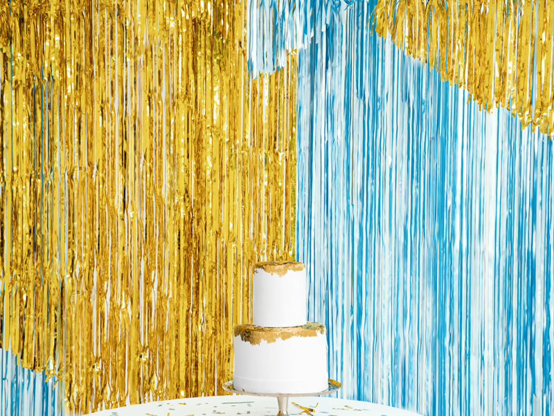 Party Deco - וילון מסיבה blue, 90x250cm - תמונה 4