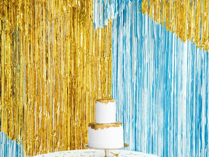 Party Deco - וילון מסיבה blue, 90x250cm - תמונה 4