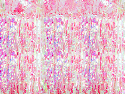 Party Deco - וילון מסיבה pink iridescent, 100x200cm