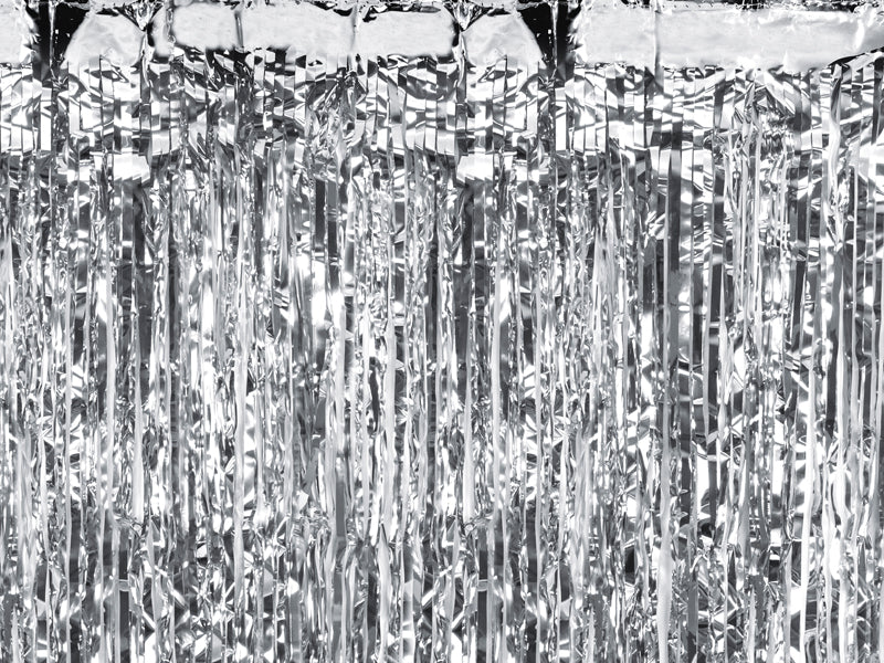 Party Deco - וילון מסיבה silver, 100x200cm