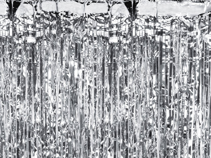 Party Deco - וילון מסיבה silver, 100x200cm