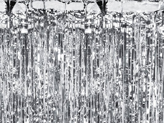 Party Deco - וילון מסיבה silver, 100x200cm