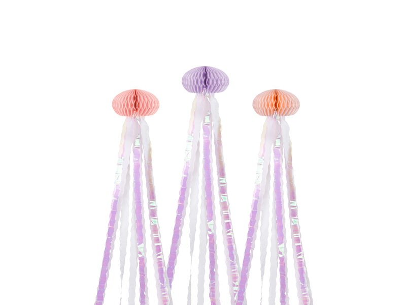 Party Deco - Tissue paper decorations Medusa, mix, 15.5x157cm: 1pkt/3pc.