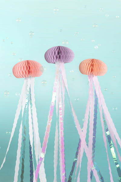 Party Deco - Tissue paper decorations Medusa, mix, 15.5x157cm: 1pkt/3pc. - תמונה 4
