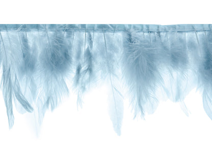 Party Deco - Feather garland, light misty blue, lenght 1m - תמונה 2