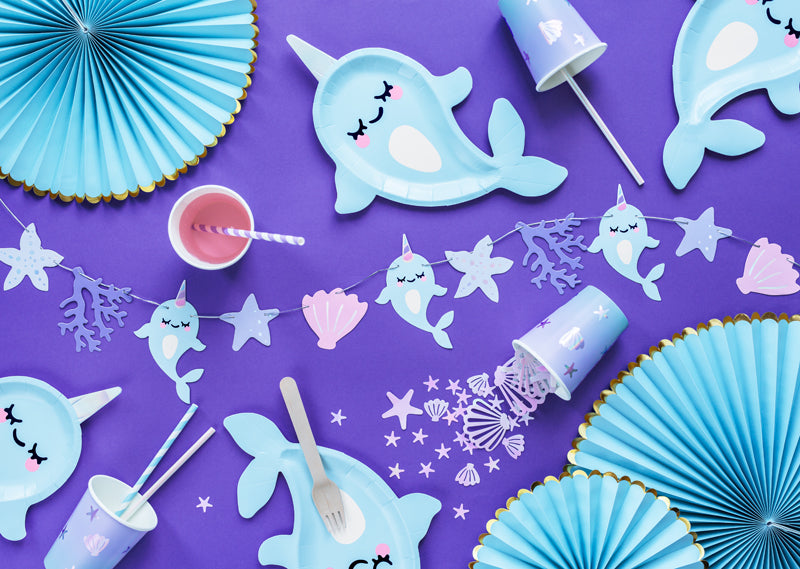 Party Deco - שרשרת Narwhal, mix, 1m - תמונה 3