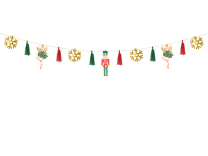 Party Deco - שרשרת נייר Nutcracker, mix, 2m