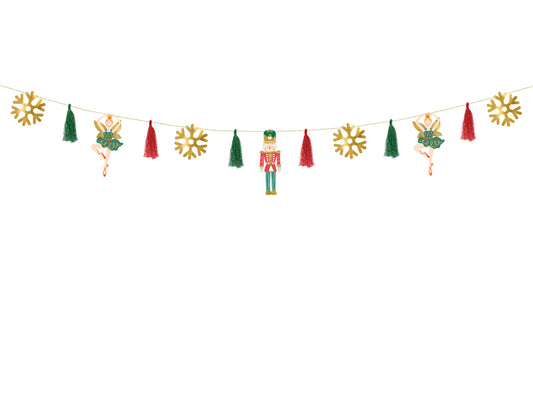 Party Deco - שרשרת נייר Nutcracker, mix, 2m