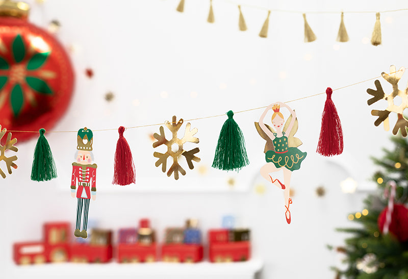 Party Deco - שרשרת נייר Nutcracker, mix, 2m - תמונה 2