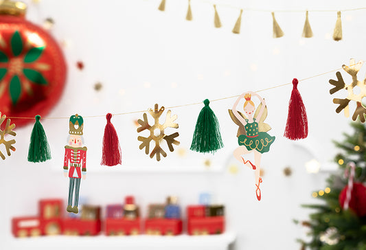 Party Deco - שרשרת נייר Nutcracker, mix, 2m - תמונה 2