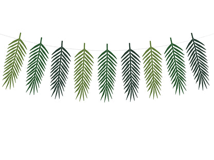 Party Deco - שרשרת Aloha - Tropical leaves, 1.25m