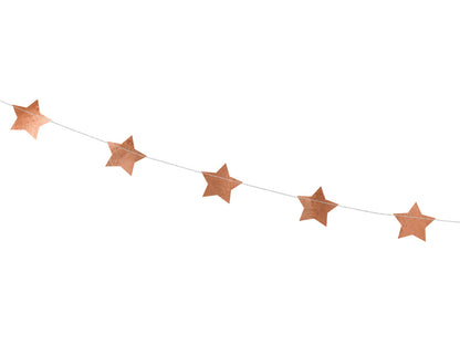 Party Deco - שרשרת Stars, rose gold, 3.6m - תמונה 2