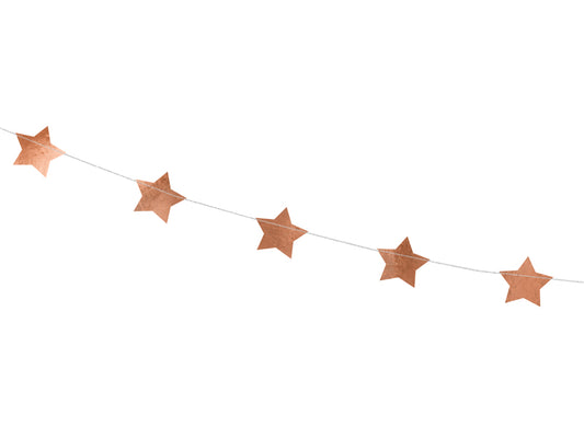 Party Deco - שרשרת Stars, rose gold, 3.6m - תמונה 2