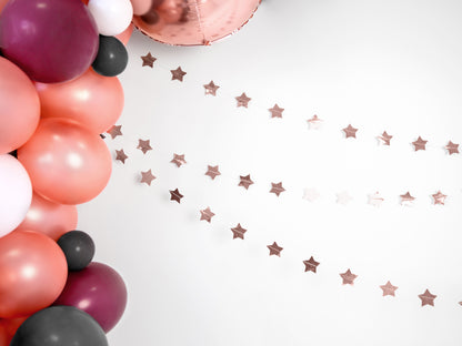 Party Deco - שרשרת Stars, rose gold, 3.6m - תמונה 3