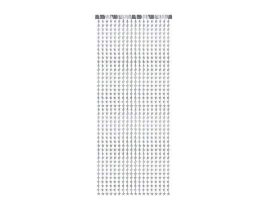 Party Deco - וילון מסיבה - Stars, silver, 100x245cm
