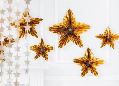 Party Deco - וילון מסיבה - Stars, silver, 100x245cm - תמונה 5