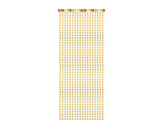Party Deco - וילון מסיבה - Stars, gold, 100x245cm