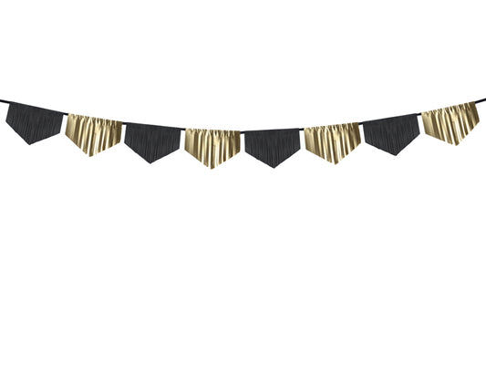 Party Deco - Scalloped שרשרת פרנזים mix, 3m