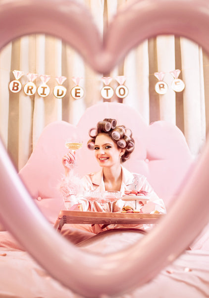Party Deco - שלט Rings ''Bride to be'', mix, 2.5 m - תמונה 2
