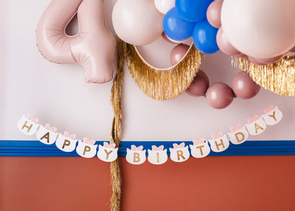 Party Deco - שלט Happy Birthday Cats, 2.8 m, mix - תמונה 3
