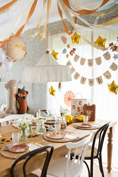 Party Deco - First Birthday שלט with Bears, 2.55 m - תמונה 4