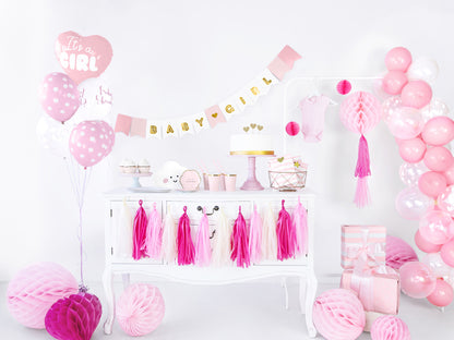 Party Deco - שלט Baby Girl, mix, 15 x 175 cm - תמונה 5