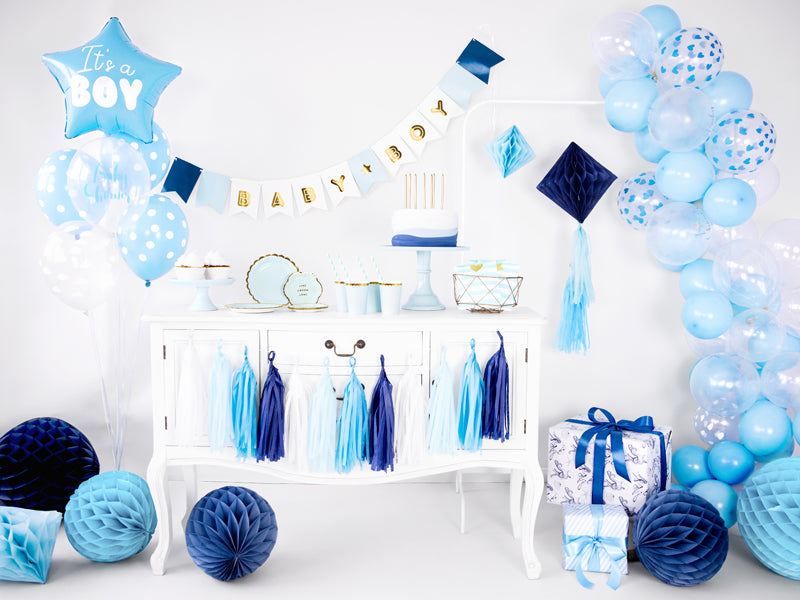 Party Deco - שלט Baby Boy, mix, 15 x 160 cm - תמונה 5