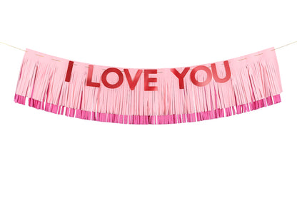 Party Deco - שלט I Love You, 150x30 cm, mix