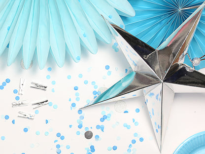 Party Deco - Paper star, 45cm, silver - תמונה 3