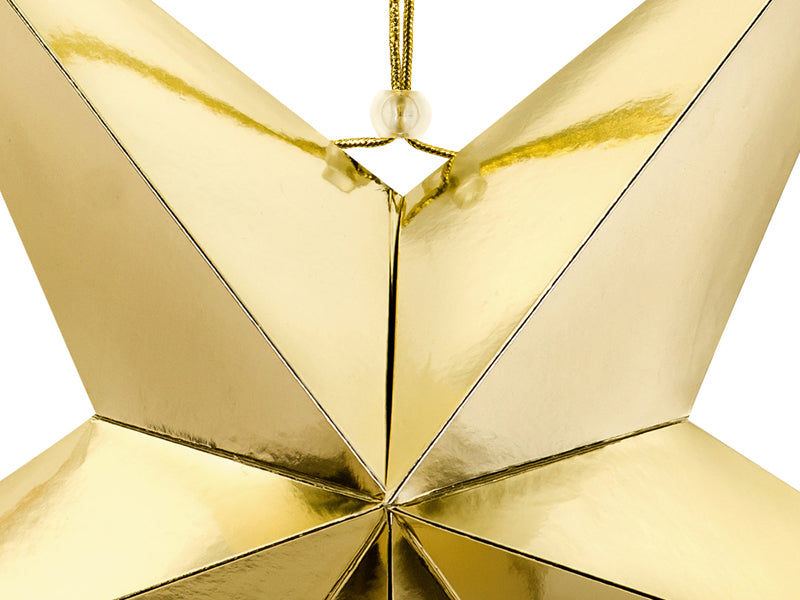 Party Deco - Paper star, 70cm, gold - תמונה 2