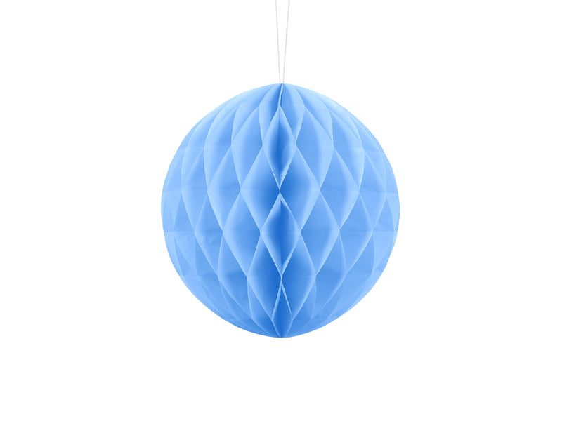 Party Deco - Honeycomb Ball, light blue, 20cm