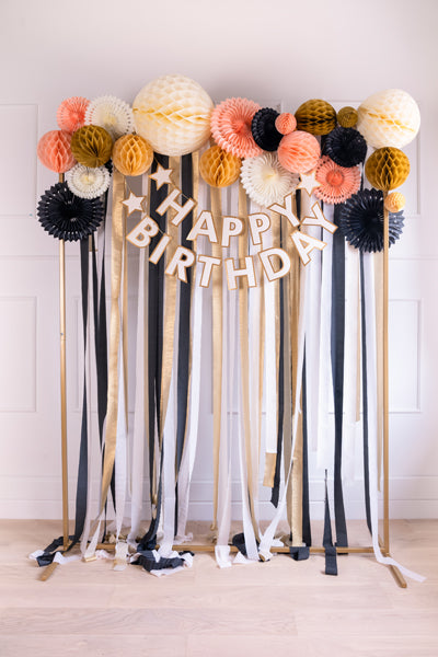 Party Deco - Honeycomb Ball, gold, 20cm - תמונה 3