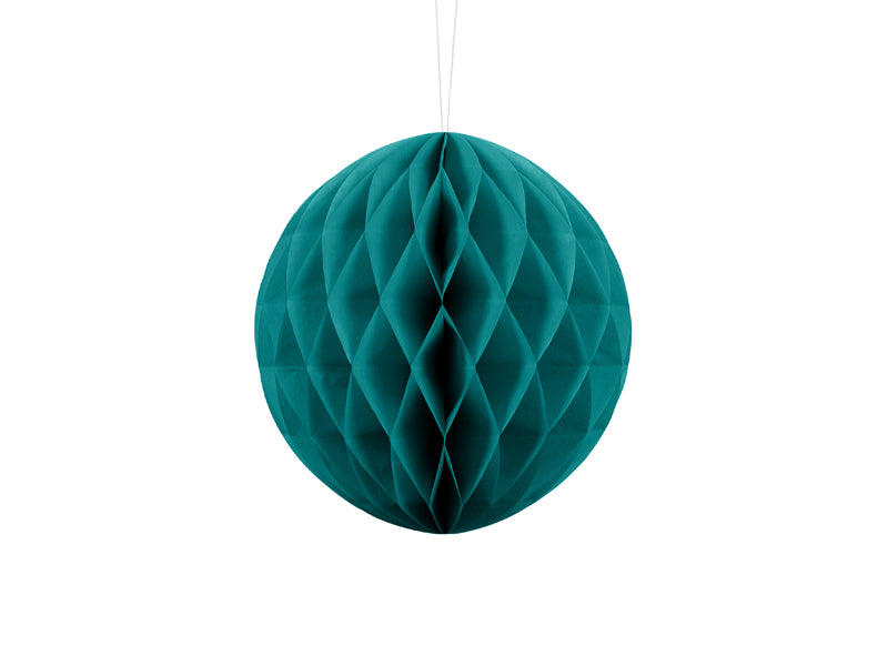 Party Deco - Honeycomb Ball, pastel lagoon blue, 20cm