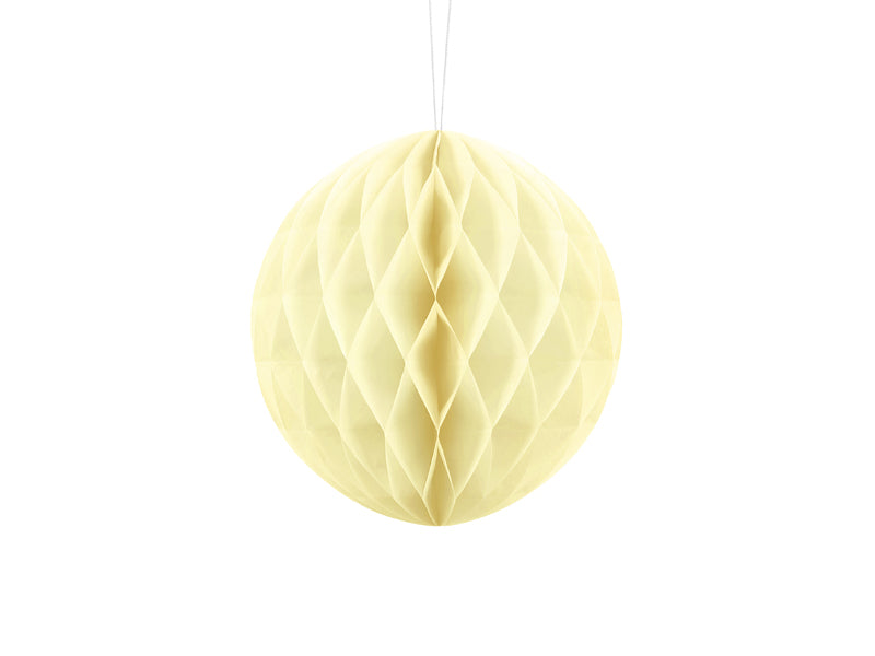 Party Deco - Honeycomb Ball, straw, 20cm