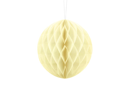 Party Deco - Honeycomb Ball, straw, 20cm