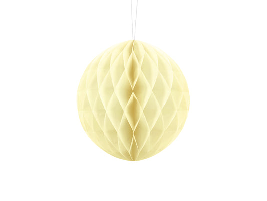 Party Deco - Honeycomb Ball, straw, 20cm