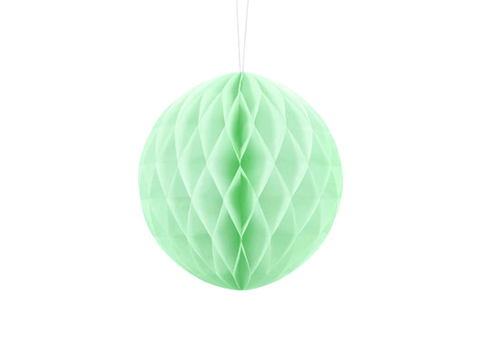 Party Deco - Honeycomb Ball, pistachio, 20cm