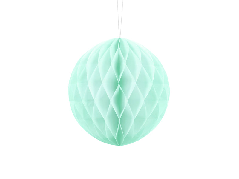Party Deco - Honeycomb Ball, light mint, 20cm