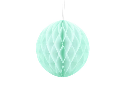 Party Deco - Honeycomb Ball, light mint, 20cm