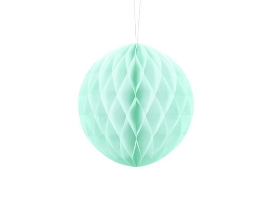 Party Deco - Honeycomb Ball, light mint, 20cm